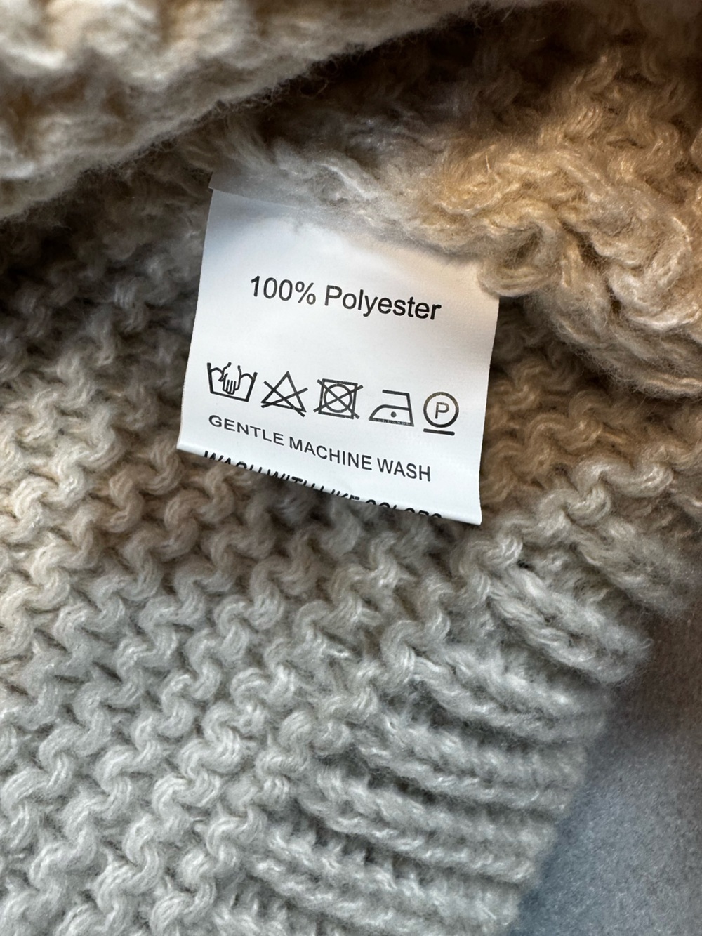 Cozy Cable Knit Crewneck Sweater - Cream - Picture 6 of 8